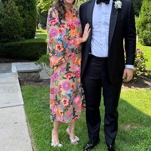 Victoria Dunn Embroidered Tunic Dress XS